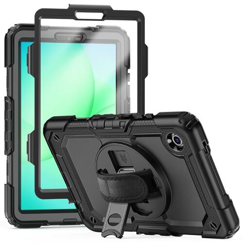 Tech-Protect Solid ütésálló tok Galaxy Tab A9/A11 8,7" kijelzővédővel - fekete - ECO 144407380