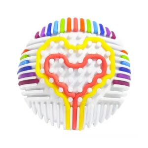 Interaktív textúrált labda rugalmas zsinórokkal, fejleszti a kéz-szem koordinációt és kretivitást, Clickzu