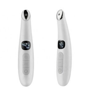 Szépségápoló készülék vörös fénnyel, rezgő masszázzsal, 37-45 °C-os hőterápiával a finom ráncok és a sötét karikák kezelésére, Clickzu