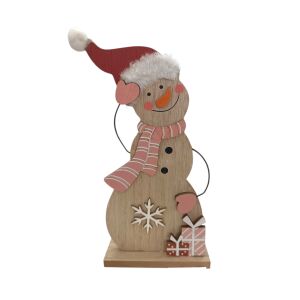 Karácsonyi dekoráció-Fa hóember