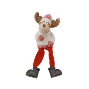 Lógólábú rénszarvas-Mikulás sapkában