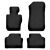 Prémium autószőnyegek a következő modellekhez: BMW 3 E90 xDrive szedán (2004-2011) 144411105