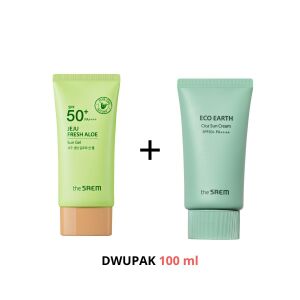 SAEM Pakiet SPF50+ - JEJU SUN GEL + ECO CICA SUN