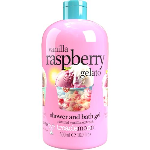 TREACLEMOON Tusfürdő és habfürdő Vanilla Raspberry Gelato 500 ml