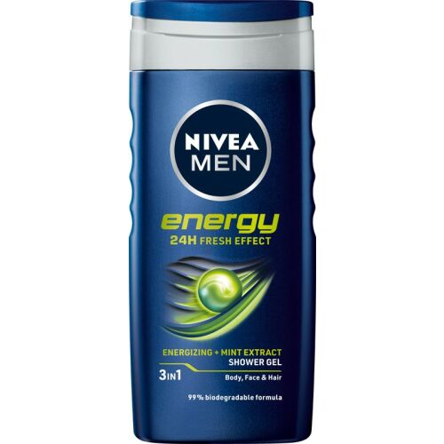 NIVEA MEN 3in1 Energy tusfürdő 24h Fresh Effect 250 ml