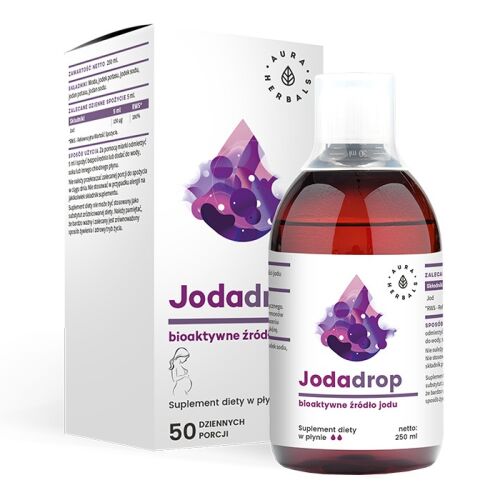 AURA HERBALS Jodadrop Bioaktív jódforrás - folyékony étrend-kiegészítő 250 ml 144443105