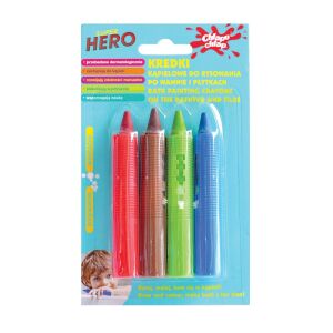 CHLAPU CHLAP Kąpielowe Kredki do rysowania Dino 1op - 4 szt