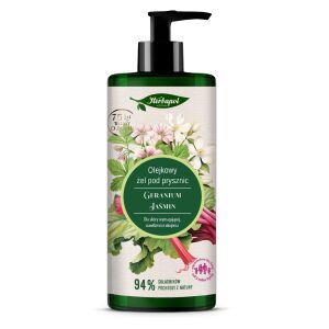 HERBAPOL Olejkowy Żel pod prysznic - Geranium Jaśmin 740 ml 144443533 - Tusfürdő