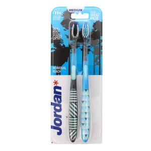 Jordan Szczoteczka do zębów DUO Individual Reach Medium - mix kolorów 1 op-2szt 144444457 - Fogkefe