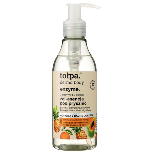 TOŁPA Dermo Body Enzyme Żel-esencja pod prysznic 3 enzymy i 2 kwasy 195 ml 144444635