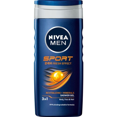 NIVEA MEN Tusfürdő 3in1 Sport 24H Fresh Effect 250 ml 144444925