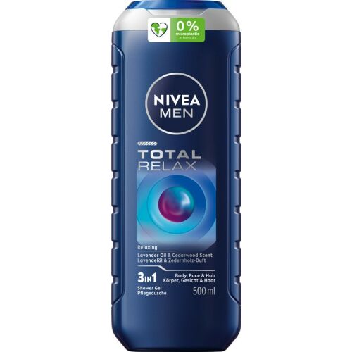NIVEA Men Total Relax tusfürdő férfiaknak 500 ml