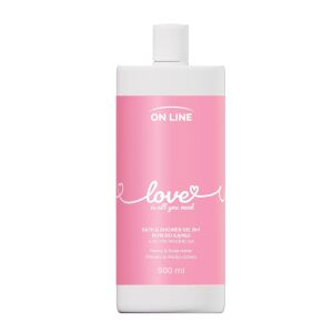 ON LINE Emocje Żel i płyn do kąpieli 2w1 Love 900 ml 144445403 - Tusfürdő