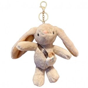 ECARLA Kulcstartó - BRL368K bézs színű, puha plüss nyuszi 144445492 - Kulcstartó