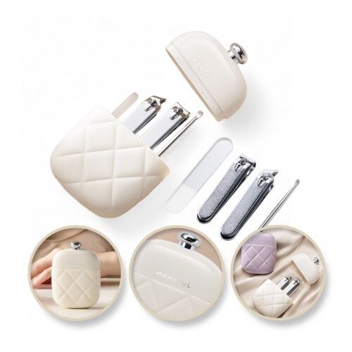 ECARLA Zestaw akcesoriów etui do paznokci kremowy AK10K 144445772