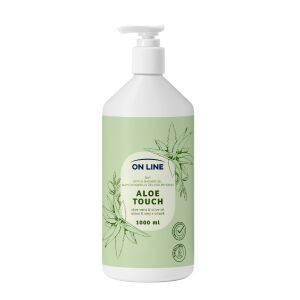 ON LINE Fürdőhab és tusfürdő 2 az 1-ben Aloe Touch 1000 ml 144445877 - Tusfürdő