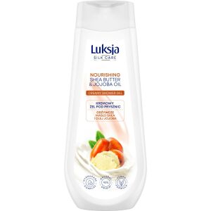 Luksja Silk Care Odżywczy Kremowy Żel pod prysznic - Masło Shea i Olej Jojoba 500ml 144445890 - Tusfürdő