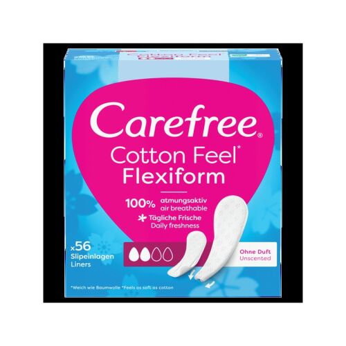 CAREFREE Cotton Feel Flexiform Illatmentes tisztasági betét 1 csomag - 56 db 144446300