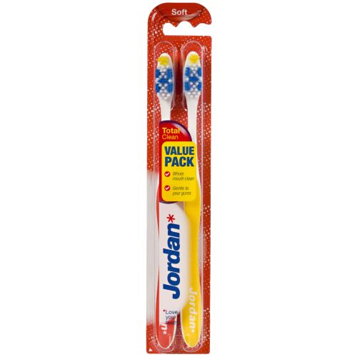 Jordan Szczoteczka do zębów Total Clean średnia 1 op.- 2 sztuki 144446636