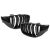 Dupla rács BMW 4-es széria, F32 F33 F36 F83 F82, 2013-2018 - fényes fekete 144446672