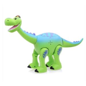 Világító és zenélő, sétáló, Brontosaurus kobrával és kisegér alakú távirányítóval