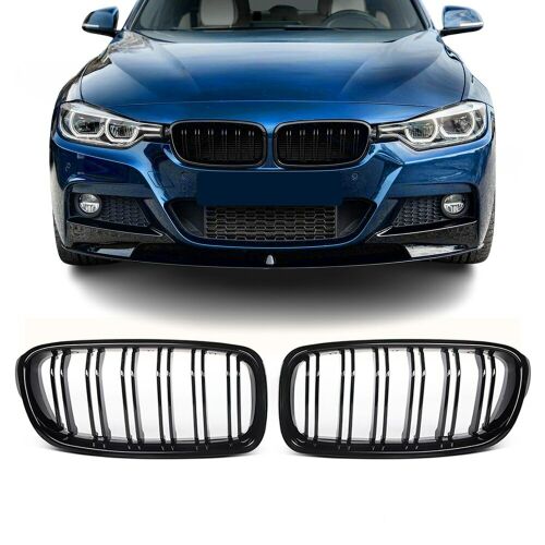 Dupla hűtőrács BMW 3-as széria F30 F31 F80, 2011-2019 - fényes fekete 144447629