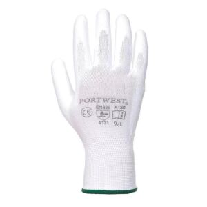 PORTWEST L/9-es fehér mártott kötött PU kesztyű