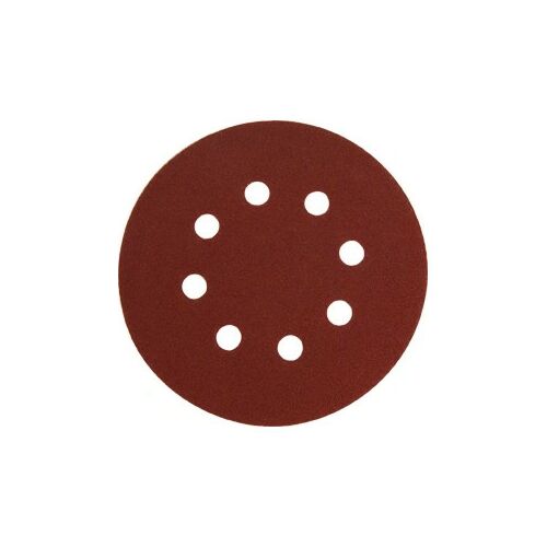 Extol Premium CSISZOLÓKORONG VÁSZON, LYUKAS 10DB, 125MM, 8 DB LYUKKAL, P120-AS, TÉPŐZÁRAS 8803565