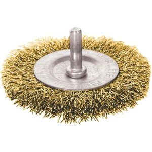 Extol Craft DRÓTCSISZOLÓ KÖRKEFE, 75MM, FÚRÓGÉPBE FOGHATÓ: 6MM CSAP, REZEZETT ACÉL 17054 144455561 - Drótkefe