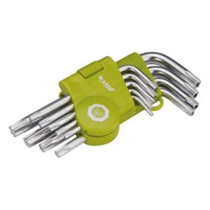 Extol Craft TORX KULCS, RÖVID, CR40, TÜV/GS, 9DB, T10-T50, BLISZTEREN, EGYIK VÉGE LYUKAS 66010