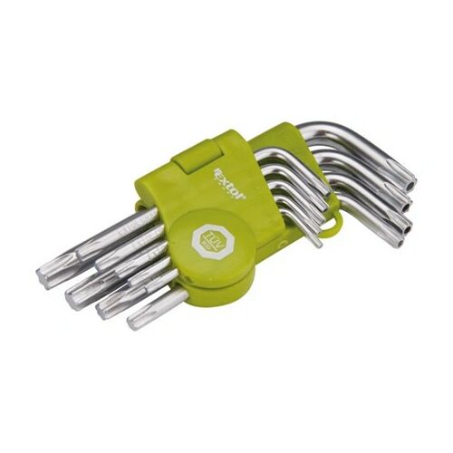 Extol Craft TORX KULCS, RÖVID, CR40, TÜV/GS, 9DB, T10-T50, BLISZTEREN, EGYIK VÉGE LYUKAS 66010 144455681