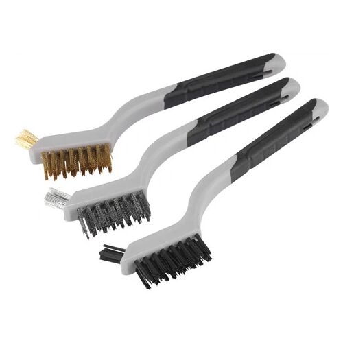 Extol Premium DRÓTKEFE, 3 DB: NYLON-, RÉZ- ÉS ROZSDAMENTES ACÉL SZÁL, 3X8 SOR, 180MM 8803901 144456118