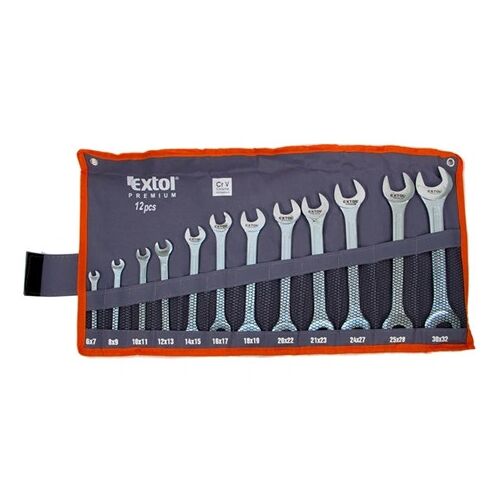 Extol Premium VILLÁSKULCS KÉSZLET, VÁSZON TARTÓBAN, 12DB 8631141 144456192