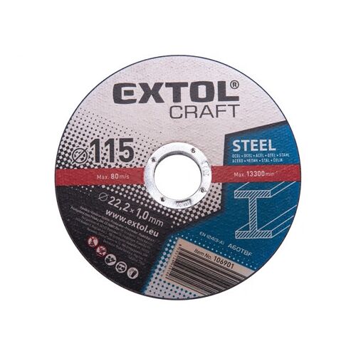 Extol Craft VÁGÓKORONG ACÉLHOZ, 115X1,0X22,2MM 106901 144456582