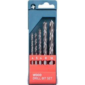 Extol Premium FAFÚRÓ KÉSZLET, RÖVID, 5 DB-OS, NORMÁL BEFOGÁS, MŰANYAG DOBOZBAN 8801220 144456803 - Fúrók és csavarozó kiegészítő