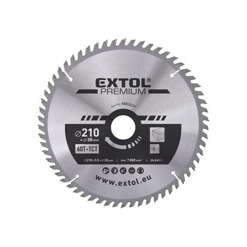 Extol Premium KÖRFŰRÉSZLAP, KEMÉNYFÉMLAPKÁS, 210×30MM, T60, 3,2MM 8803237 144456966