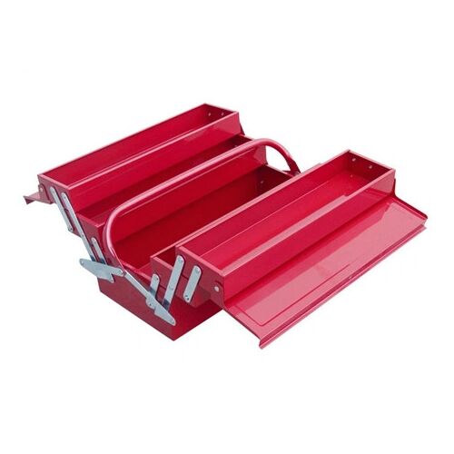 Noname SZERSZÁMOSLÁDA FÉM 40×20×20CM, 5 REKESZ, LAKATOLHATÓ 81843