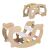 Pepita Montessori Rainbow Rocker and Climber, wooden toddler toy