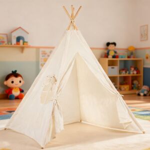Pepita Natural Béžový Teepee Stan pre deti - Bábätká & Batoľatá