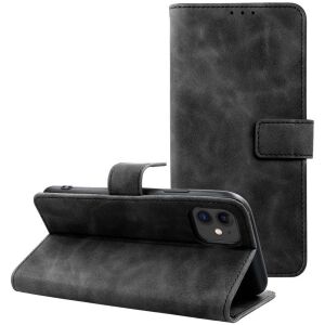 Tender Book Samsung Galaxy S25 Ultra flip/oldalra nyíló műbőr tok kártyatartó résszel, fekete 144458829 - Telefontok