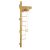 Pepita Bordásfal 215cm side view of Swedish ladder with pull-up bar, rope ladder, and gymnastic rings