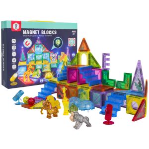 3D ZOO mágneses kockák készlet - 64 darabos