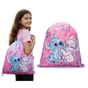 DISNEY Lilo a Stitch športový vak na cvičenie 44 cm 144459678 - Tašky do telocvične