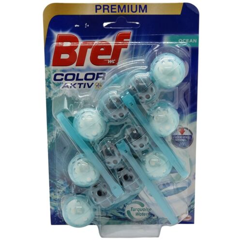 BREF WC Frissítő Golyó 3x50g Color Active+ OCEAN, TURQUOISE WATER 144459857
