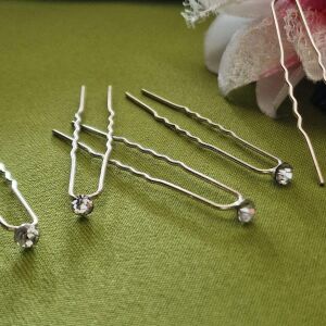 ESKÜVŐ HAD186 - Strasszköves hajtű kristályszín 144460219 - Hajtű