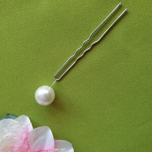 ESKÜVŐ HAD198 - Fehér 12mm-es gyöngyös hajtű 144460337 - Hajtű