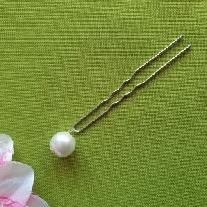 ESKÜVŐ HAD199 - Fehér 10mm-es gyöngyös hajtű 144460348 - Hajtű