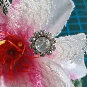 ESKÜVŐ HAD207 - Kristályköves hajtű 14x70mm 144460483 - Hajtű