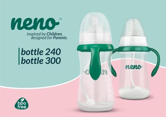 2 в 1 бебешко шише Neno 300 мл