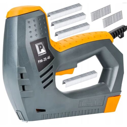 45 W-os elektromos tűzőgép, Powermat PM-ZE-45+100kapocs+szeg 144461024